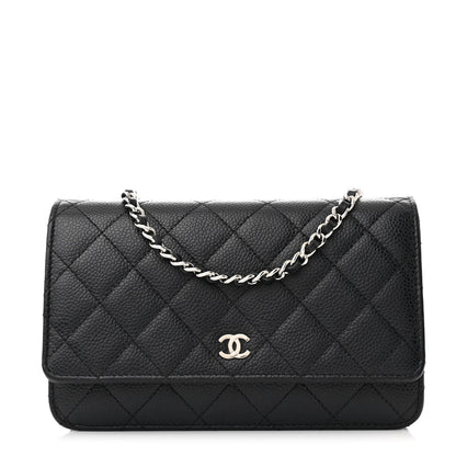 Chanel Caviar Quilted Wallet on Chain WOC Black 1 of 12