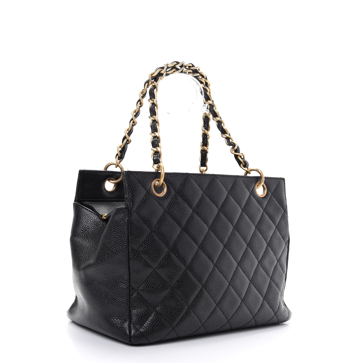 Chanel Caviar Quilted Petit Timeless Tote PTT Black 3 of 10