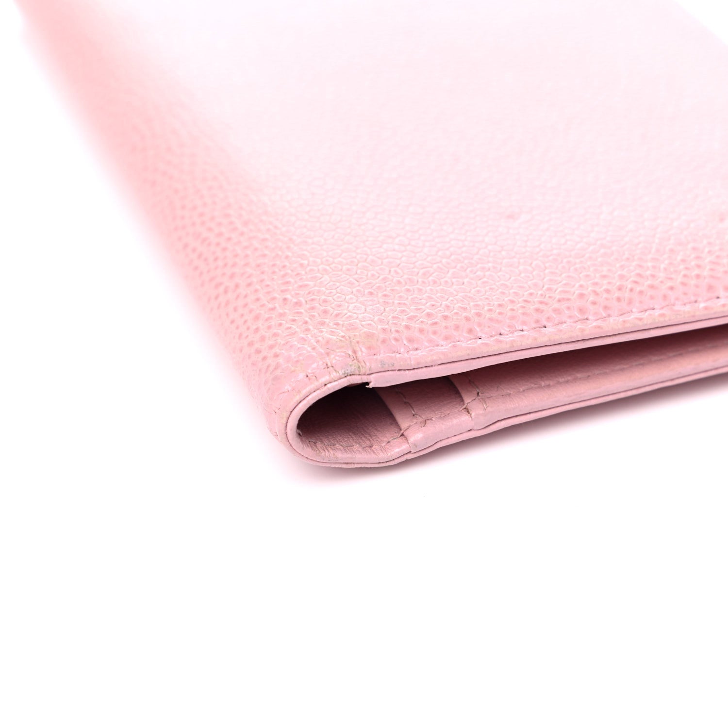 Chanel Caviar Timeless CC Yen Wallet Pink 14 of 17