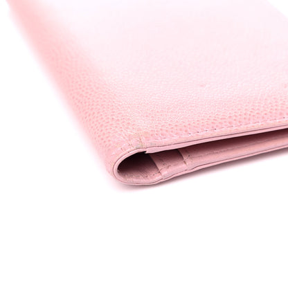 Chanel Caviar Timeless CC Yen Wallet Pink 14 of 17