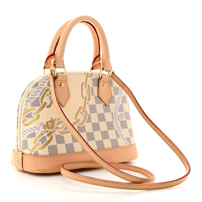 Louis Vuitton Damier Azur Nautical Alma BB 3 of 14