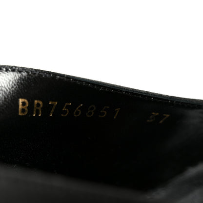 Saint Laurent Raso Regale Raven 110 Slingback Pumps 37 Black 9 of 10