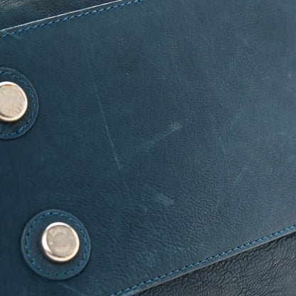 Christian Dior Calfskin Frame Satchel Blue 17 of 20