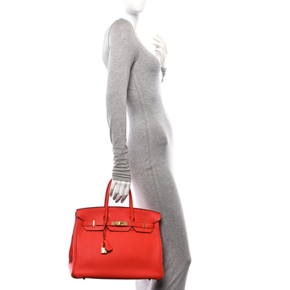 Hermes Togo Birkin 35 Capucine 2 of 10