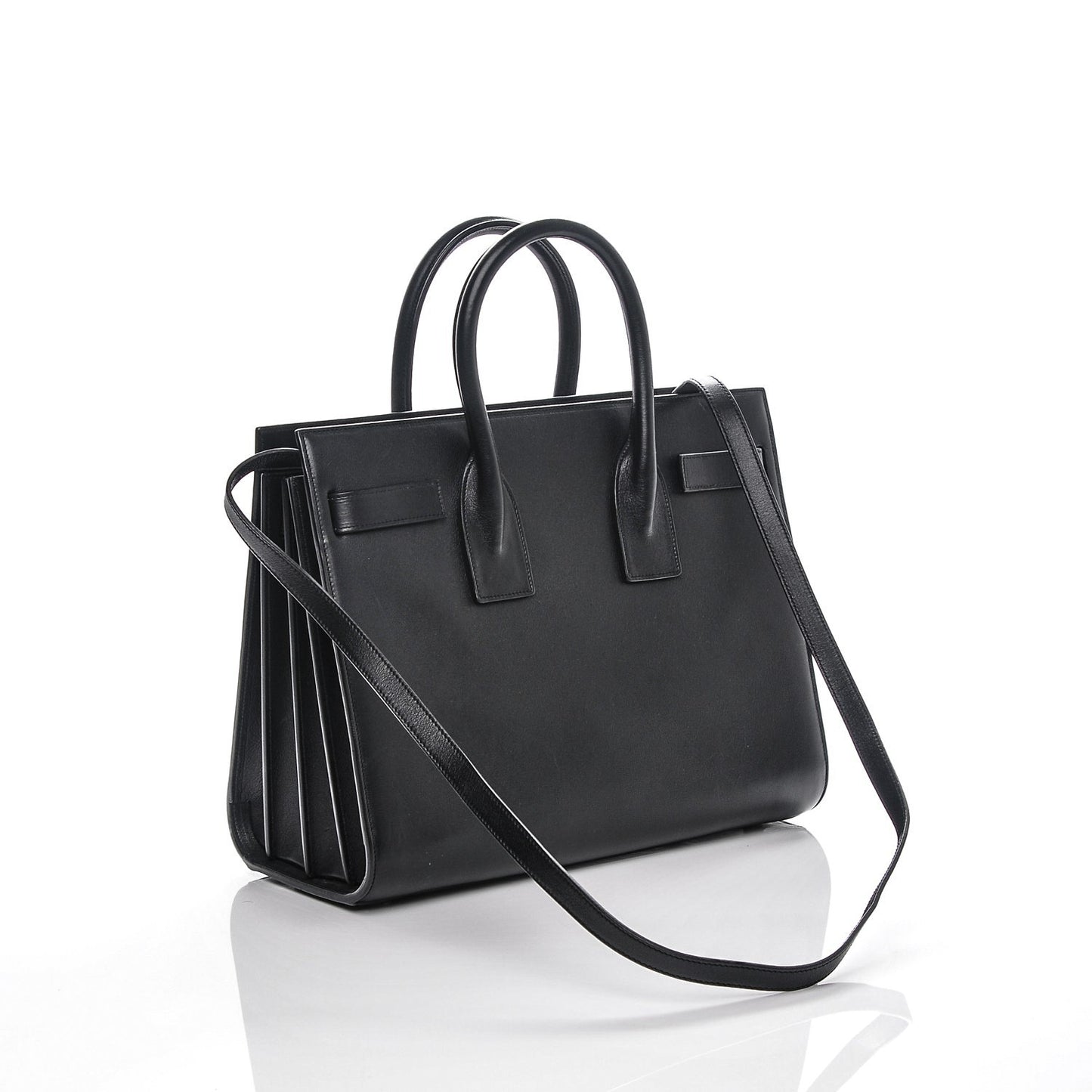 Calfskin Small Sac De Jour Black