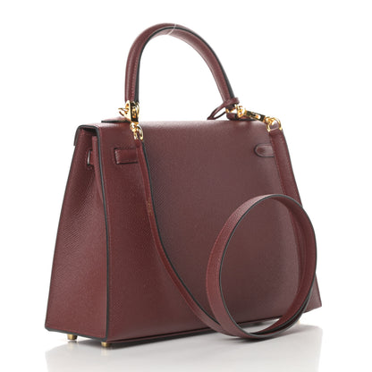 Hermes Epsom Kelly Sellier 25 Rouge H 3 of 11