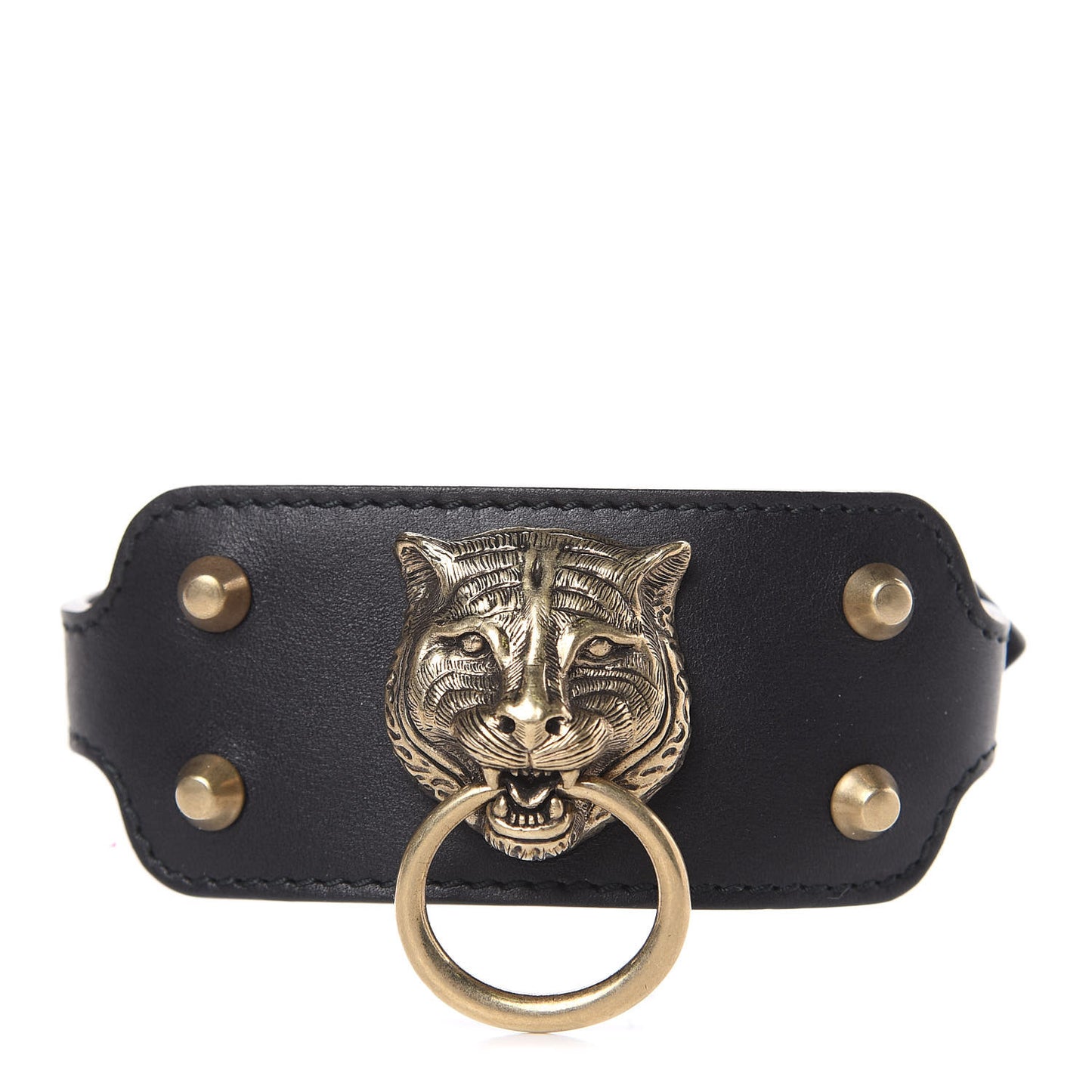 Calfskin Tiger Bracelet Black