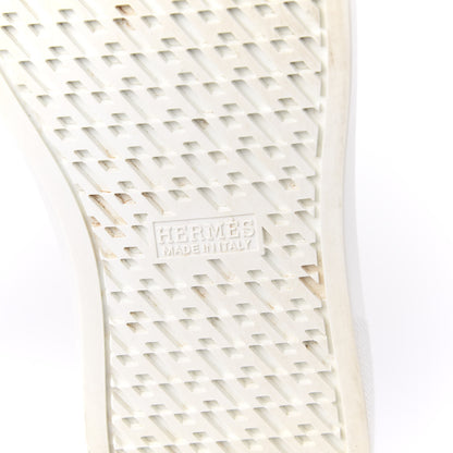Hermes Calfskin Womens Advantage Sneakers 36 Black White 7 of 11
