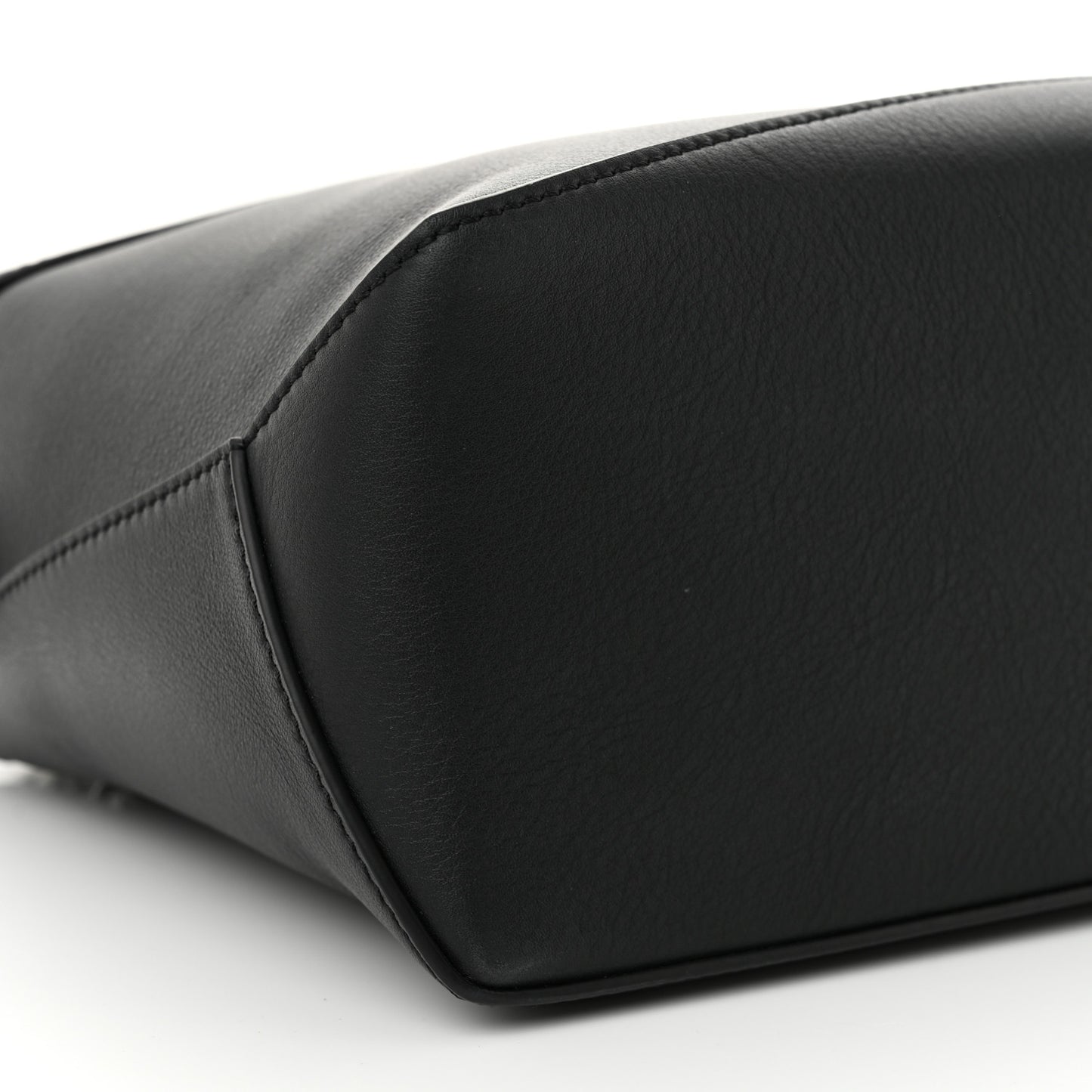 Calfskin Small Puzzle Edge Bag Black