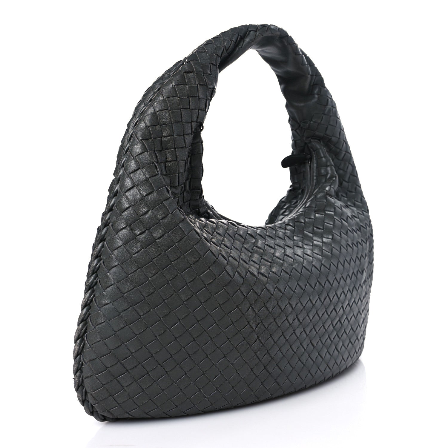 Bottega Veneta Nappa Intrecciato Large Veneta Hobo Grey 3 of 9