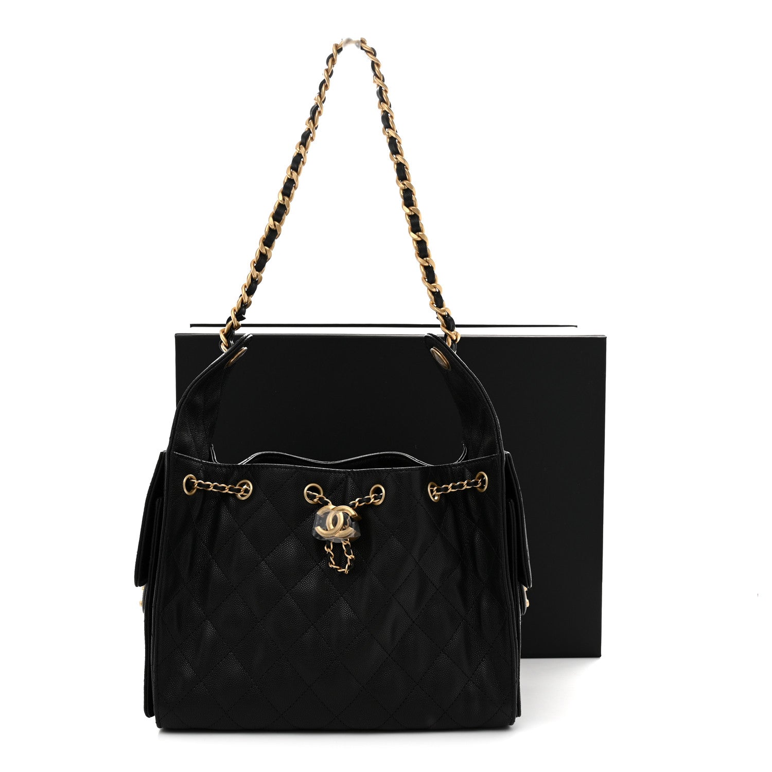 Chanel Caviar Quilted Small Chanel 25 Handbag Black 11 of 11