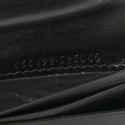 Gucci Calfskin Matelasse GG Marmont Card Case Wallet Black 7 of 9