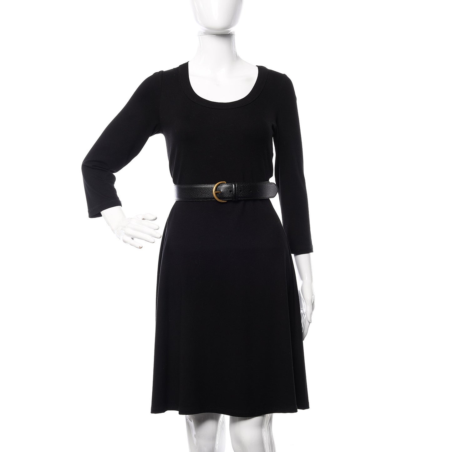 Textured Dollar Calfskin 40mm Belt 80 32 Black
