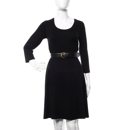 Gucci Textured Dollar Calfskin 40mm Belt 80 32 Black 2 of 6