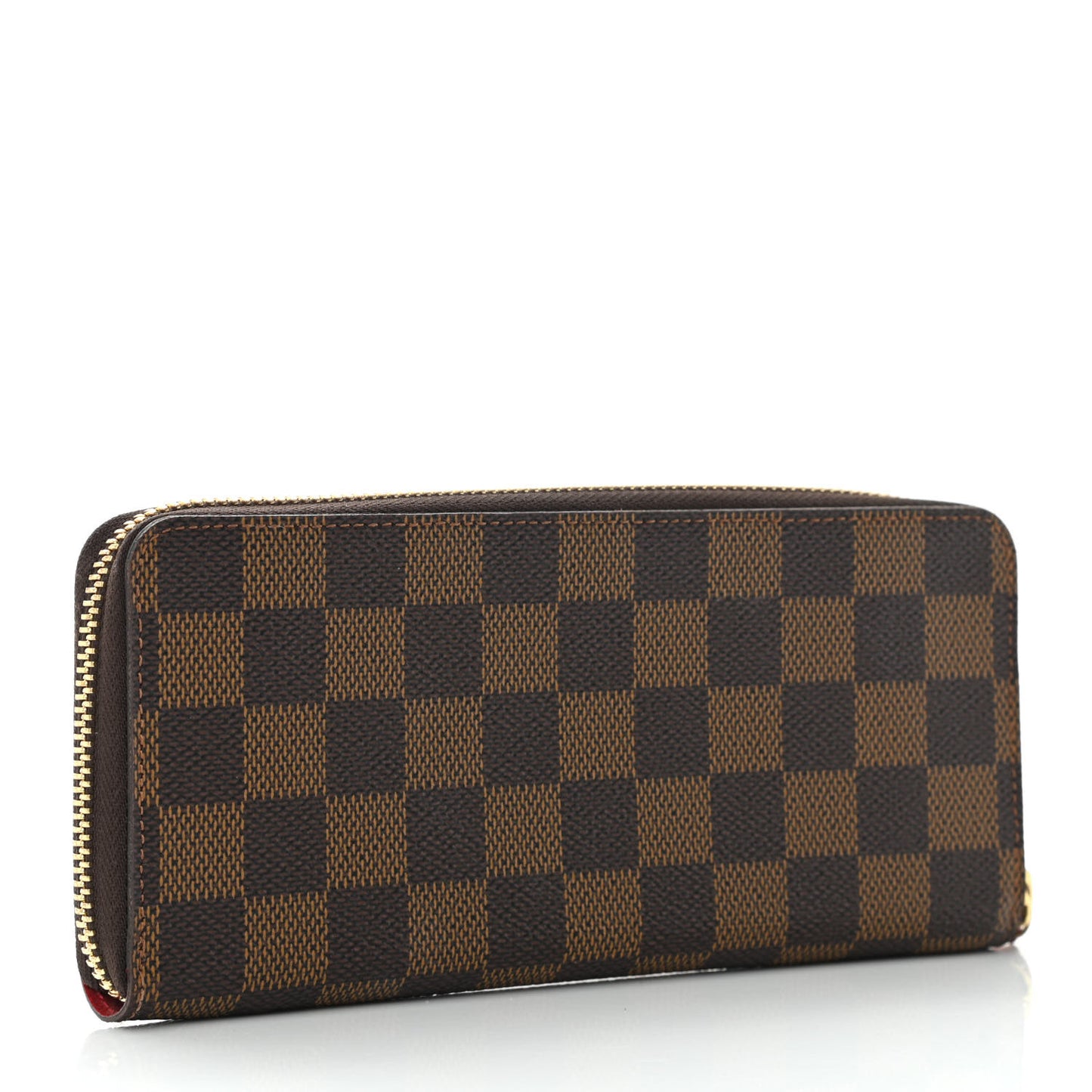 Damier Ebene Clemence Wallet Cherry