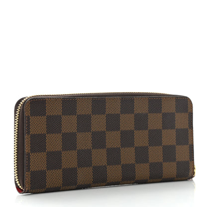 Louis Vuitton Damier Ebene Clemence Wallet Cherry 4 of 9