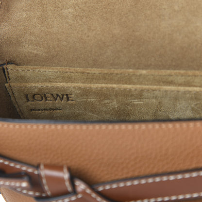 Loewe Grained Calfskin Mini Gate Crossbody Bag Caramel Pecan 8 of 10