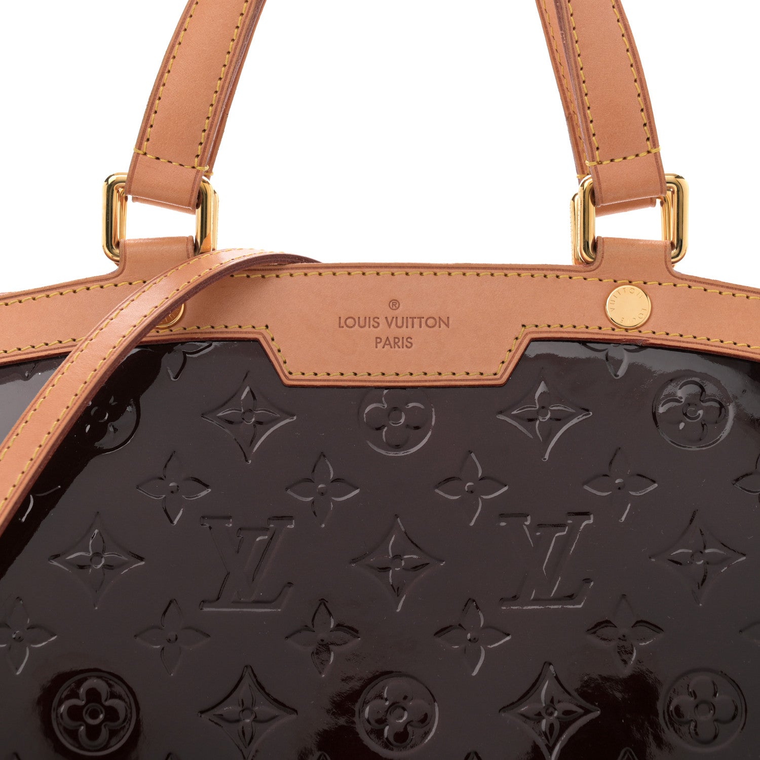 Louis Vuitton Vernis Brea GM Amarante 8 of 13