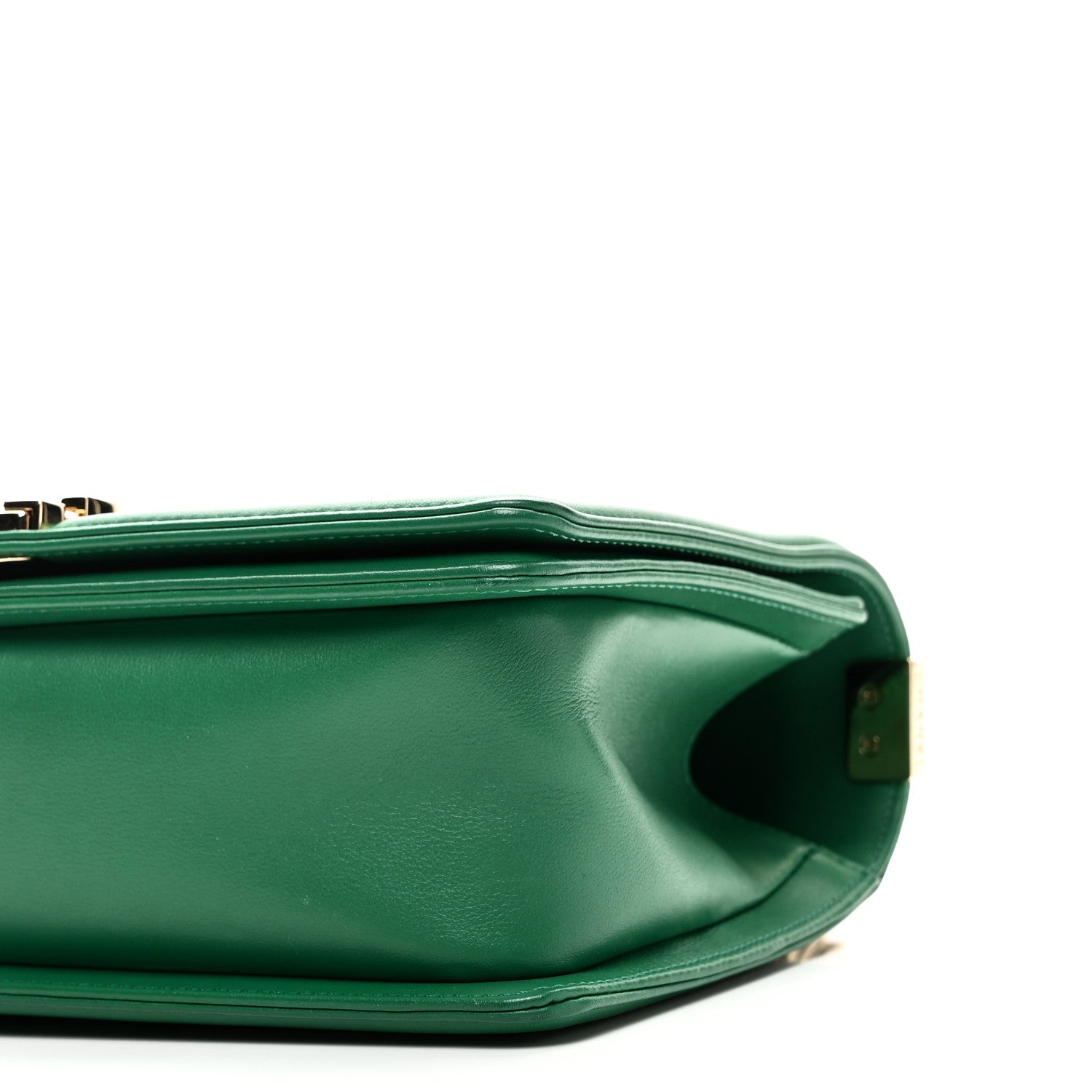Chanel Calfskin Quilted Medium Boy Flap Green 10 of 11