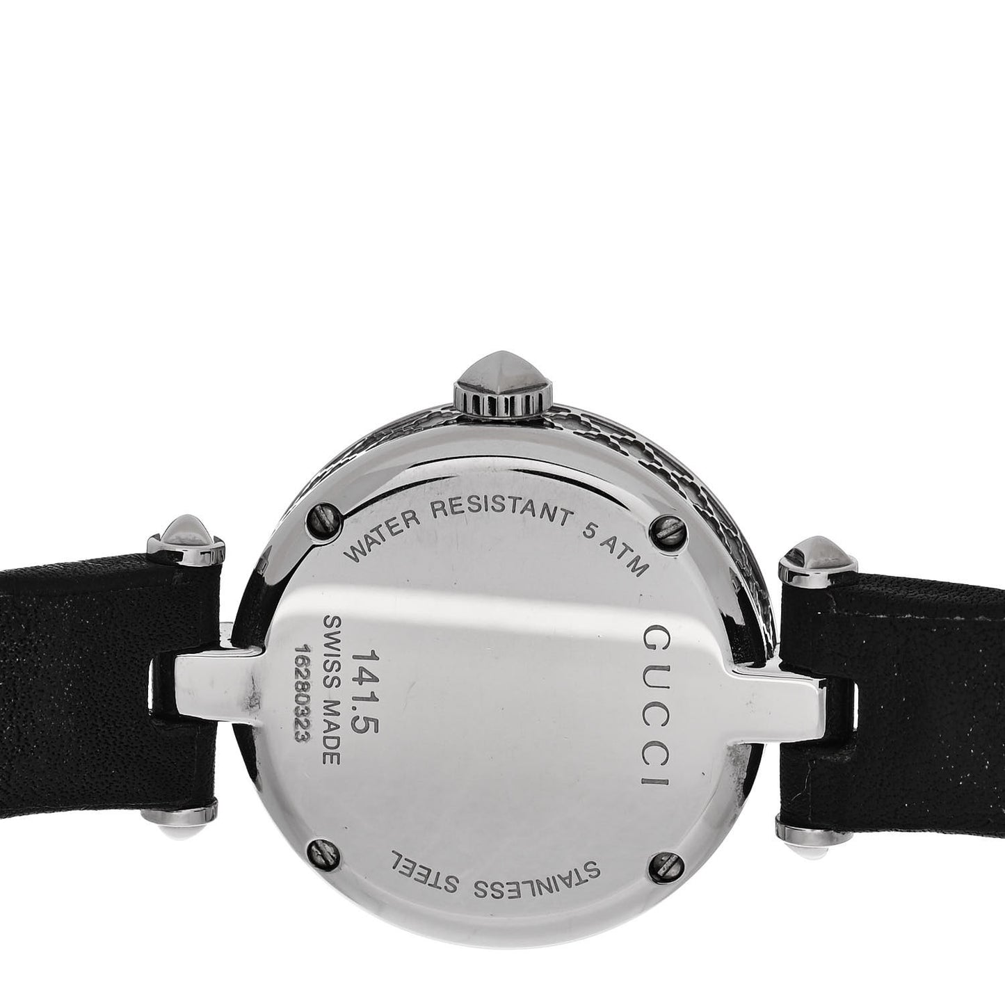 Stainless Steel Calfskin 27mm Diamantissima Quartz Watch Black