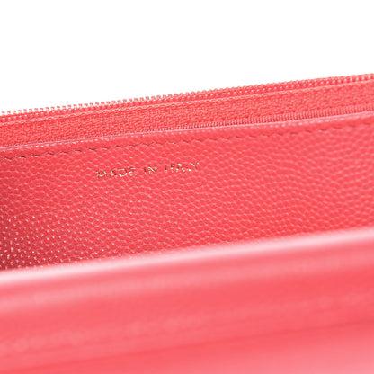 Chanel Caviar Quilted Wallet On Chain WOC Dark Pink 7 of 11