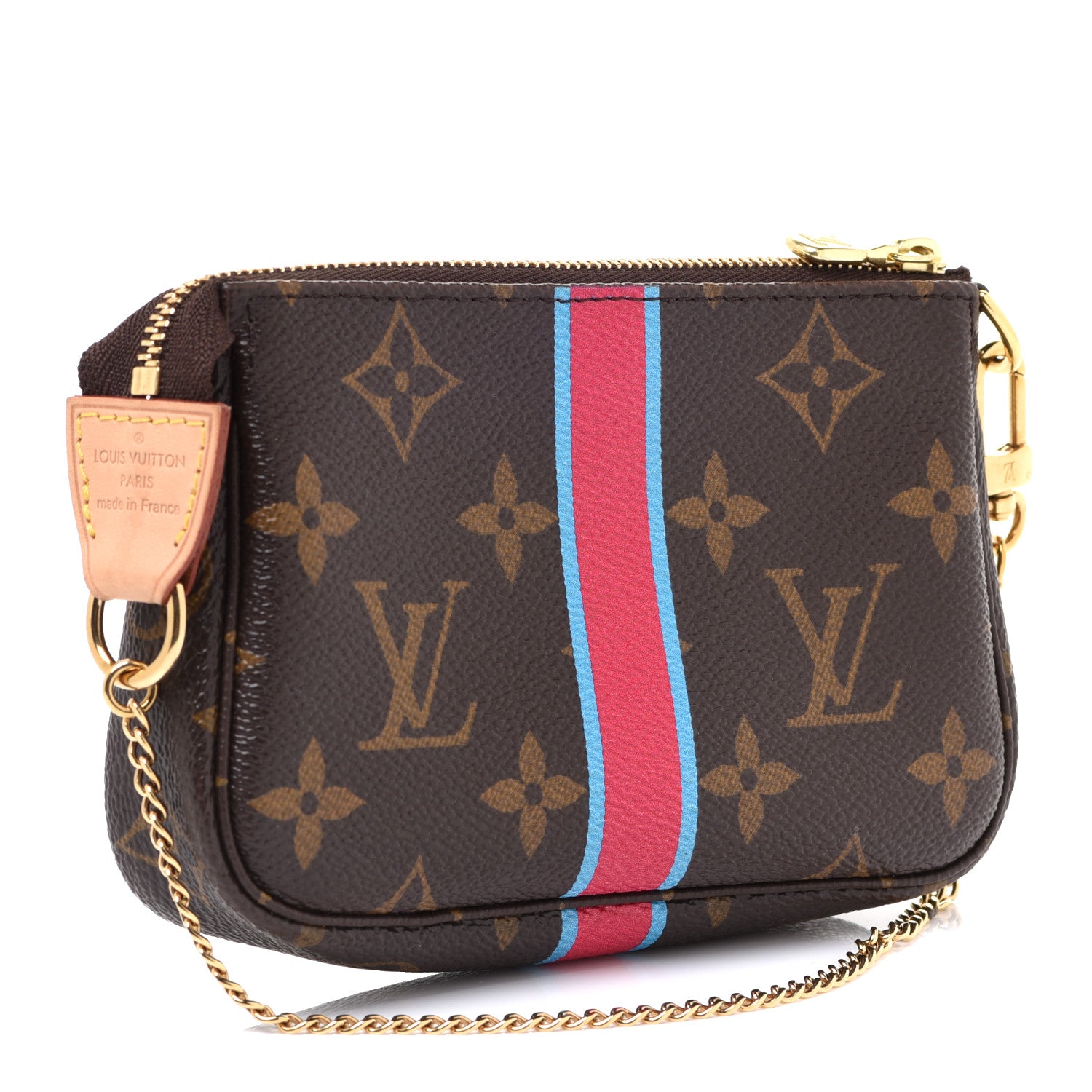 Louis Vuitton Monogram My LV Heritage Mini Pochette Accessories Blue Claire Rouge 3 of 6