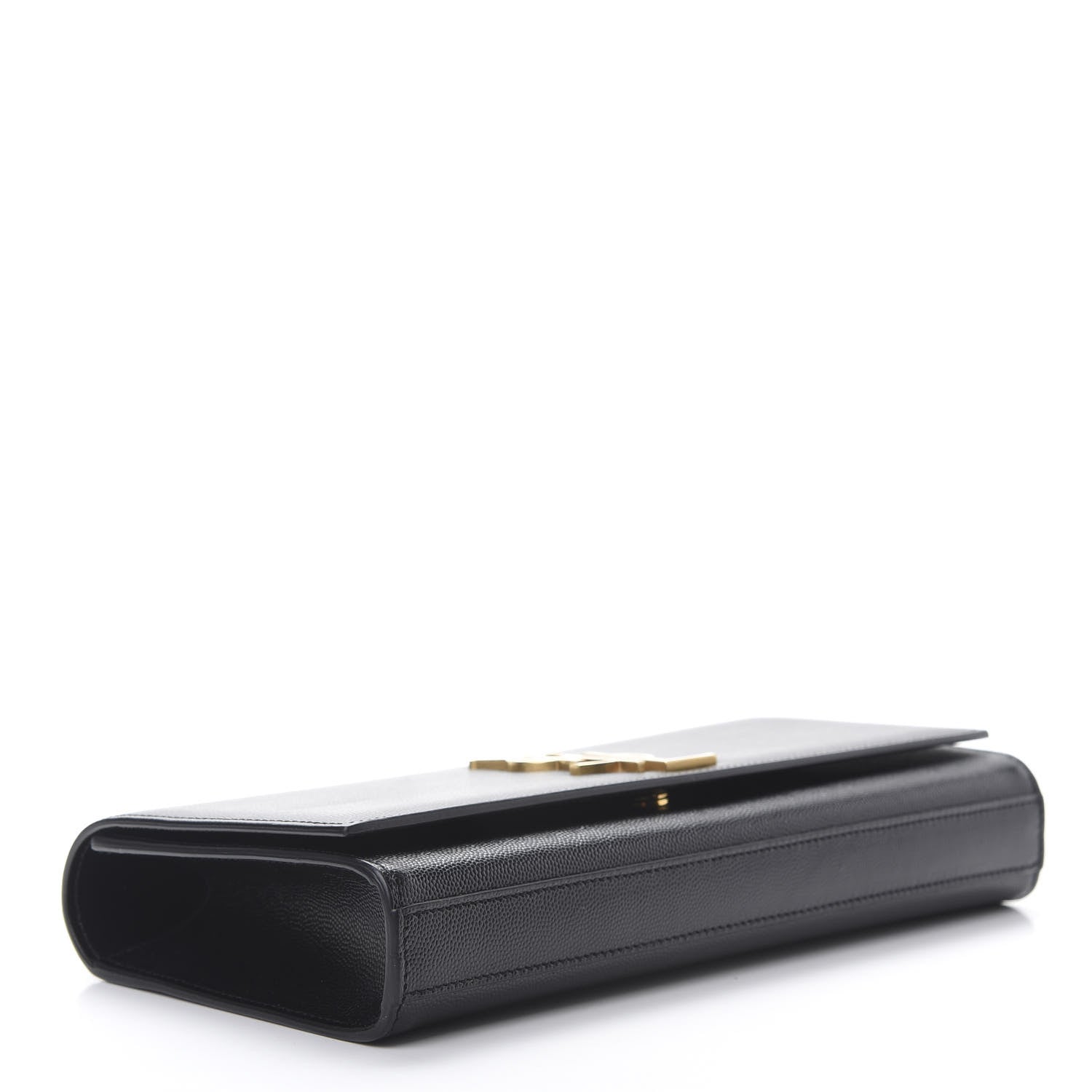Saint Laurent Grain De Poudre Monogram Cassandre Clutch Black 4 of 8