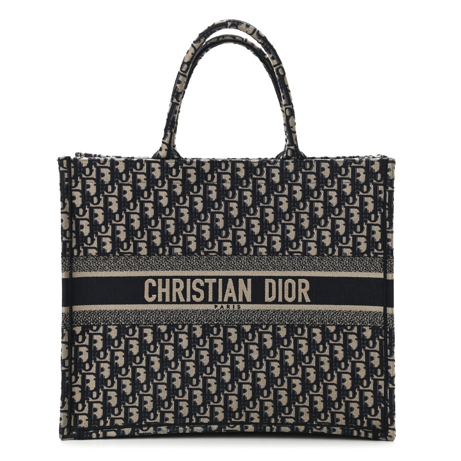 Christian Dior Oblique Book Tote Blue Multicolor 1 of 10