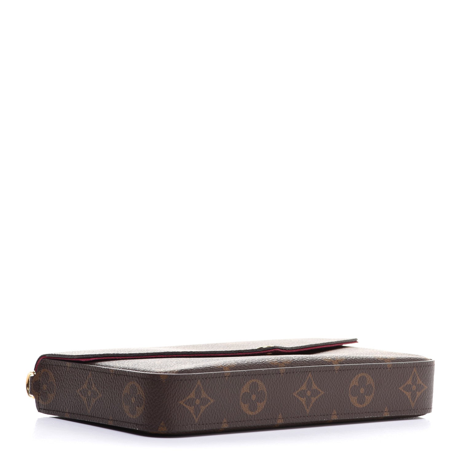 Louis Vuitton Monogram Pochette Felicie Chain Wallet Fuchsia 5 of 11