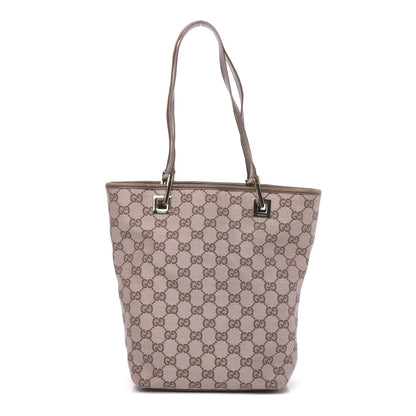 Gucci Monogram Small Bucket Tote Brown 1 of 13