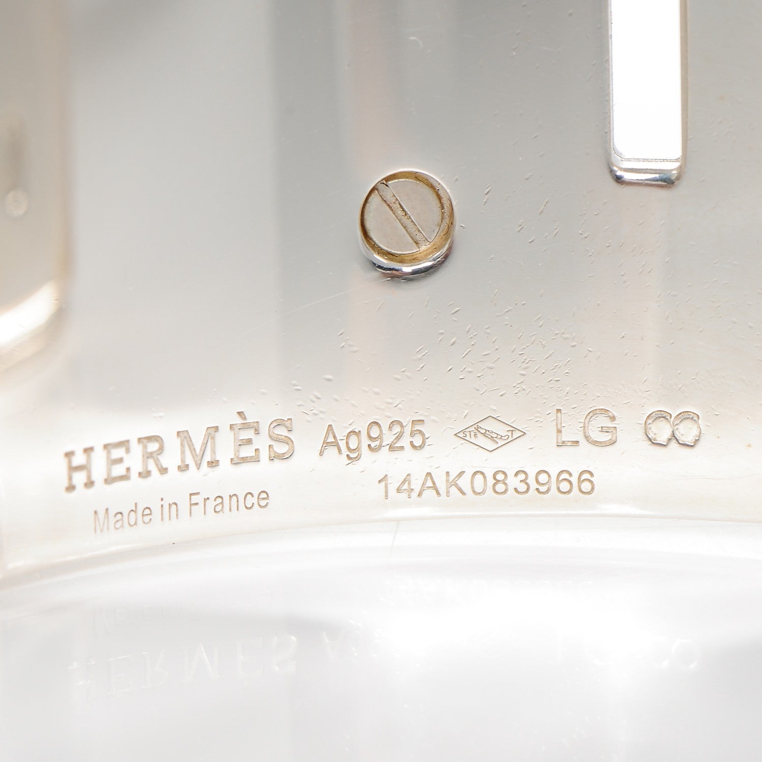 Hermes Sterling Silver Collier De Chien Bracelet LG 6 of 9