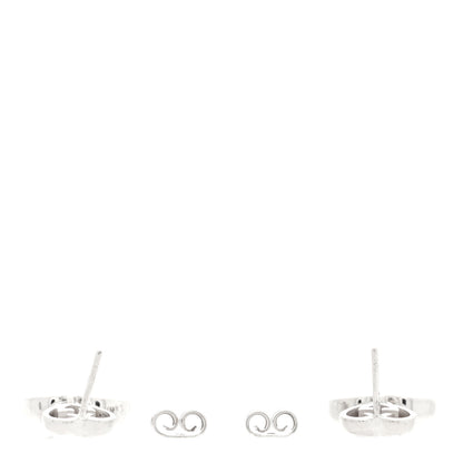 Gucci Sterling Silver Britt Double Heart Drop Earrings 3 of 4
