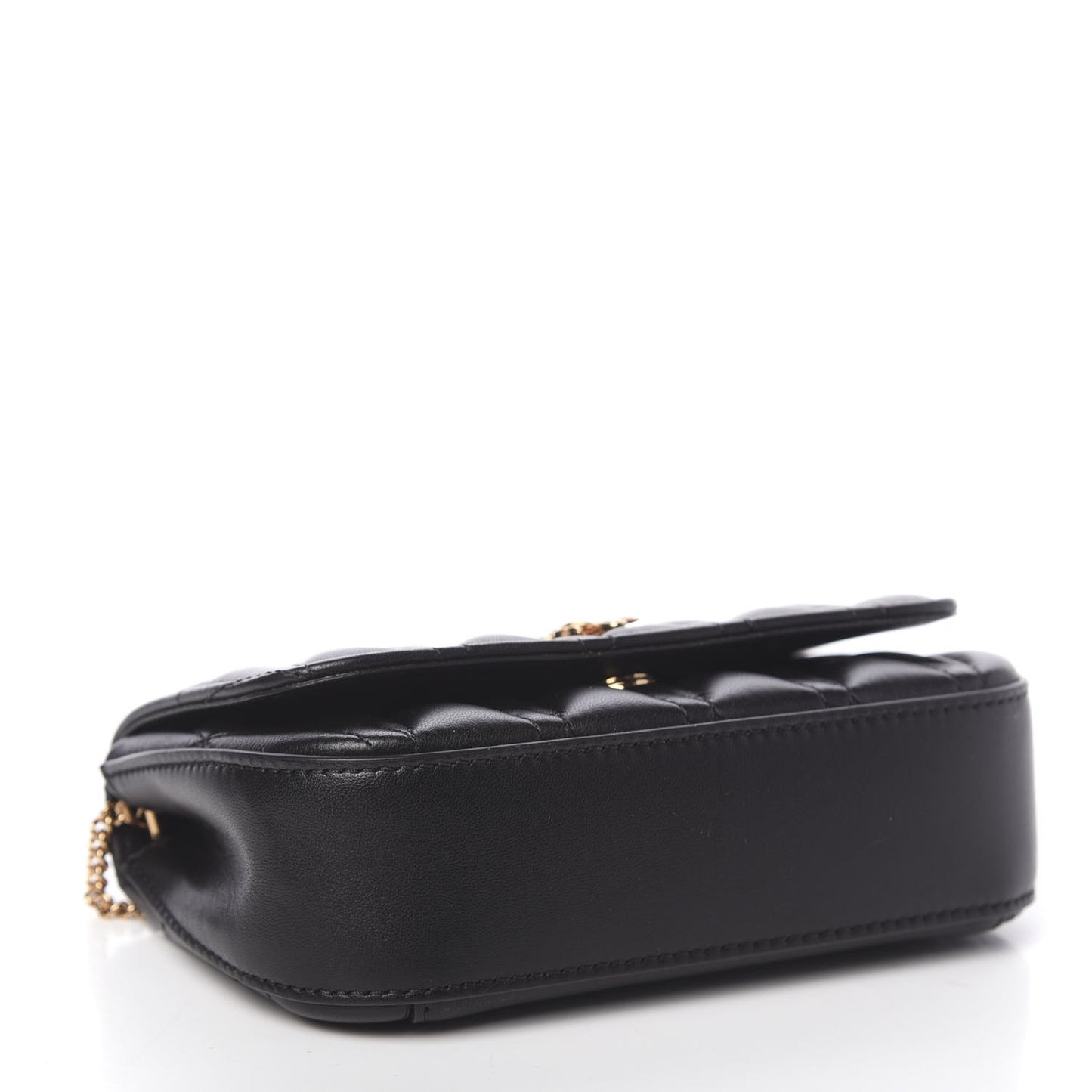 Nappa Quilted Virtus Evening Bag Black