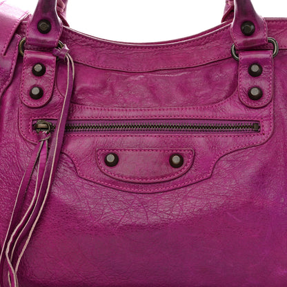 Louis Vuitton BALENCIAGA Agneau Classic Hardware City Magenta 8 of 14