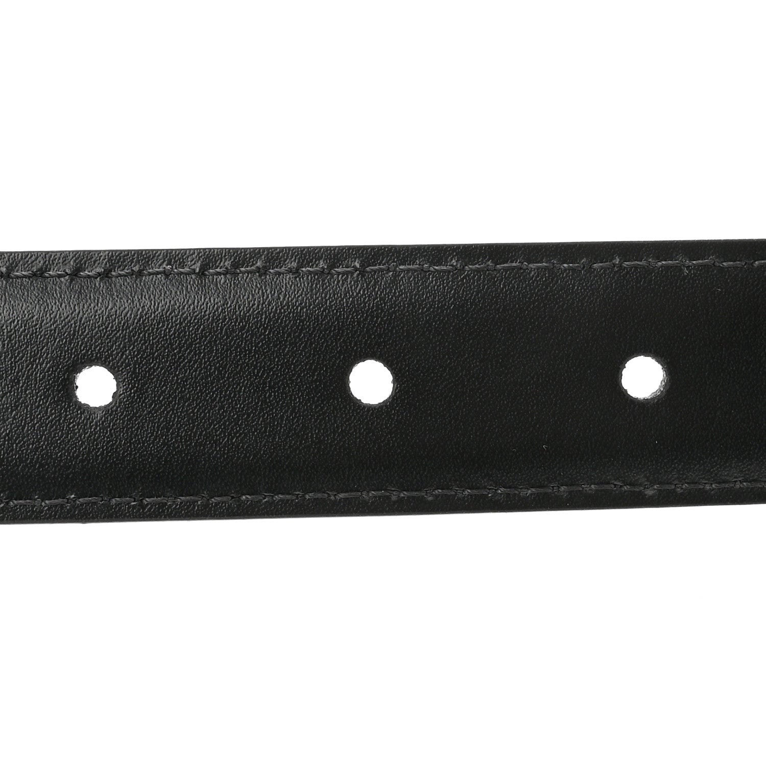 Celine Box Calfskin Medium 25mm Triomphe Belt 80 32 Black 4 of 7