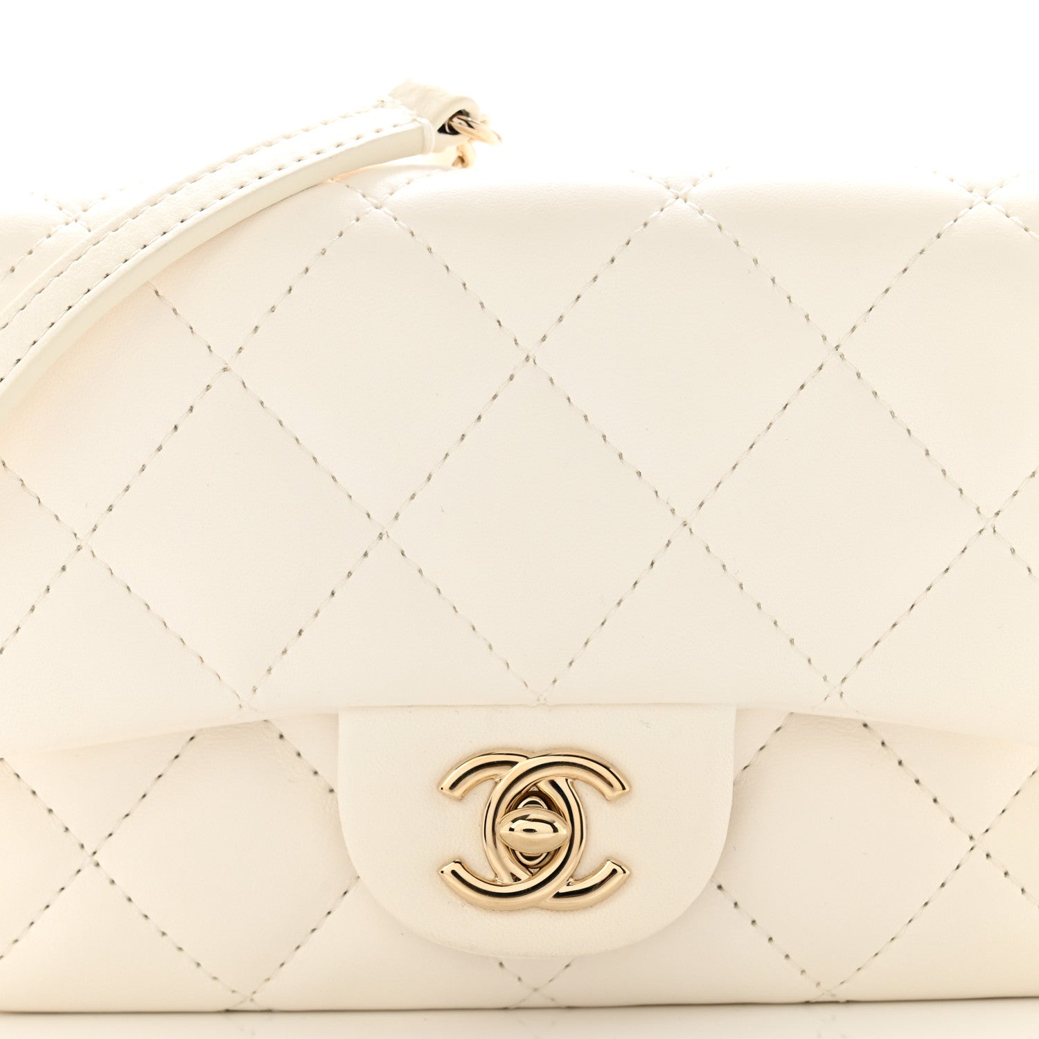 Chanel Lambskin Quilted Mini My Precious Flap White 8 of 12