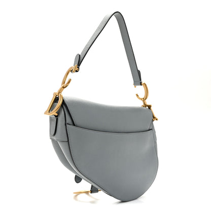 Christian Dior Shiny Goatskin Saddle Bag Cloud Blue 3 of 11