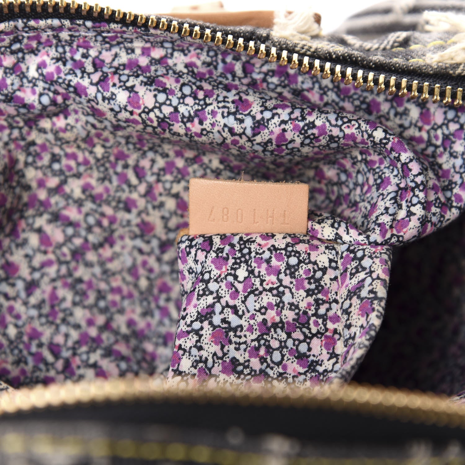 Louis Vuitton Denim Patchwork Speedy 30 Grey 9 of 10