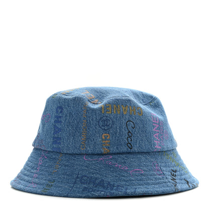 Chanel Denim Mood Cloche Bucket Hat S Blue 1 of 8