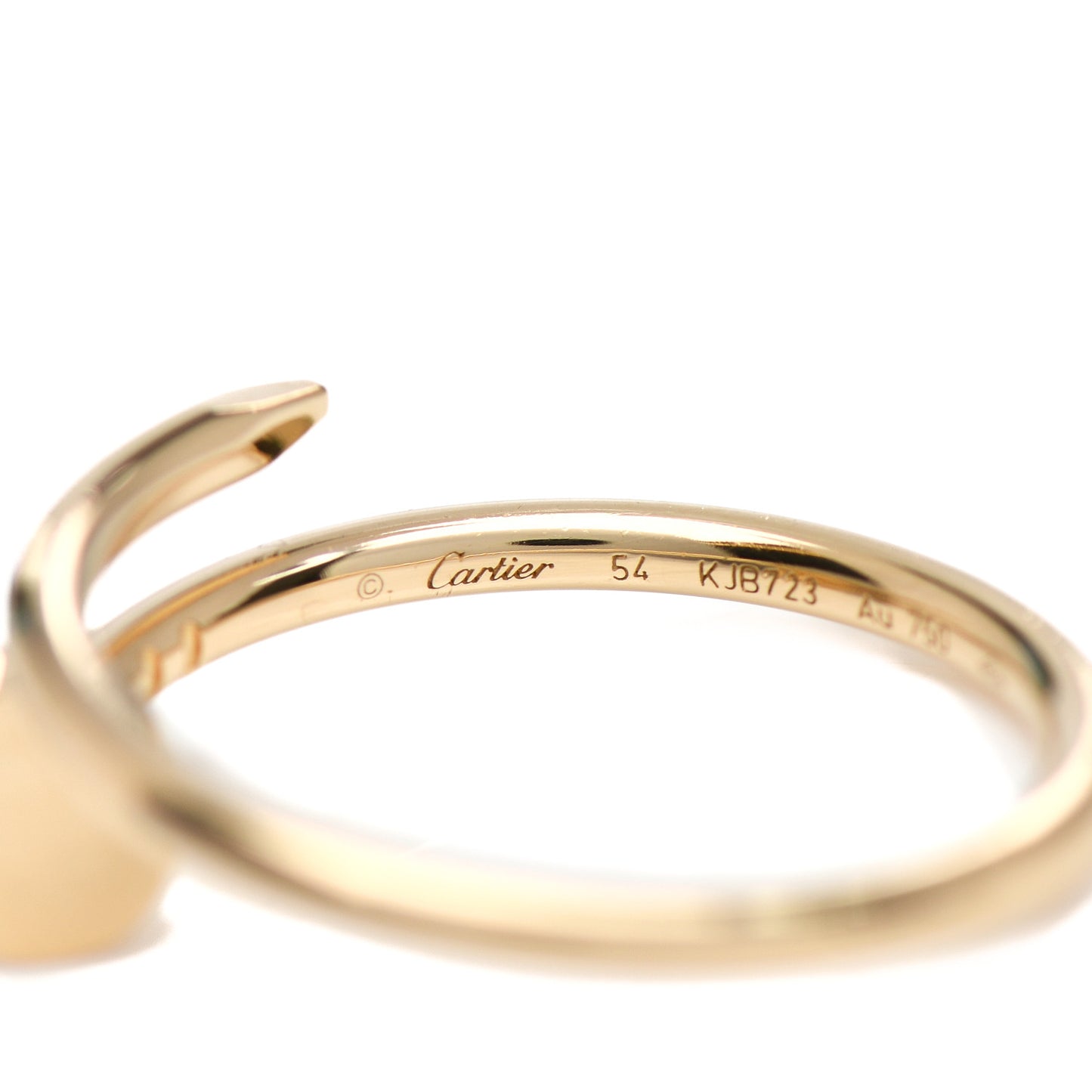 18K Yellow Gold Small Juste Un Clou Ring 54 6.75