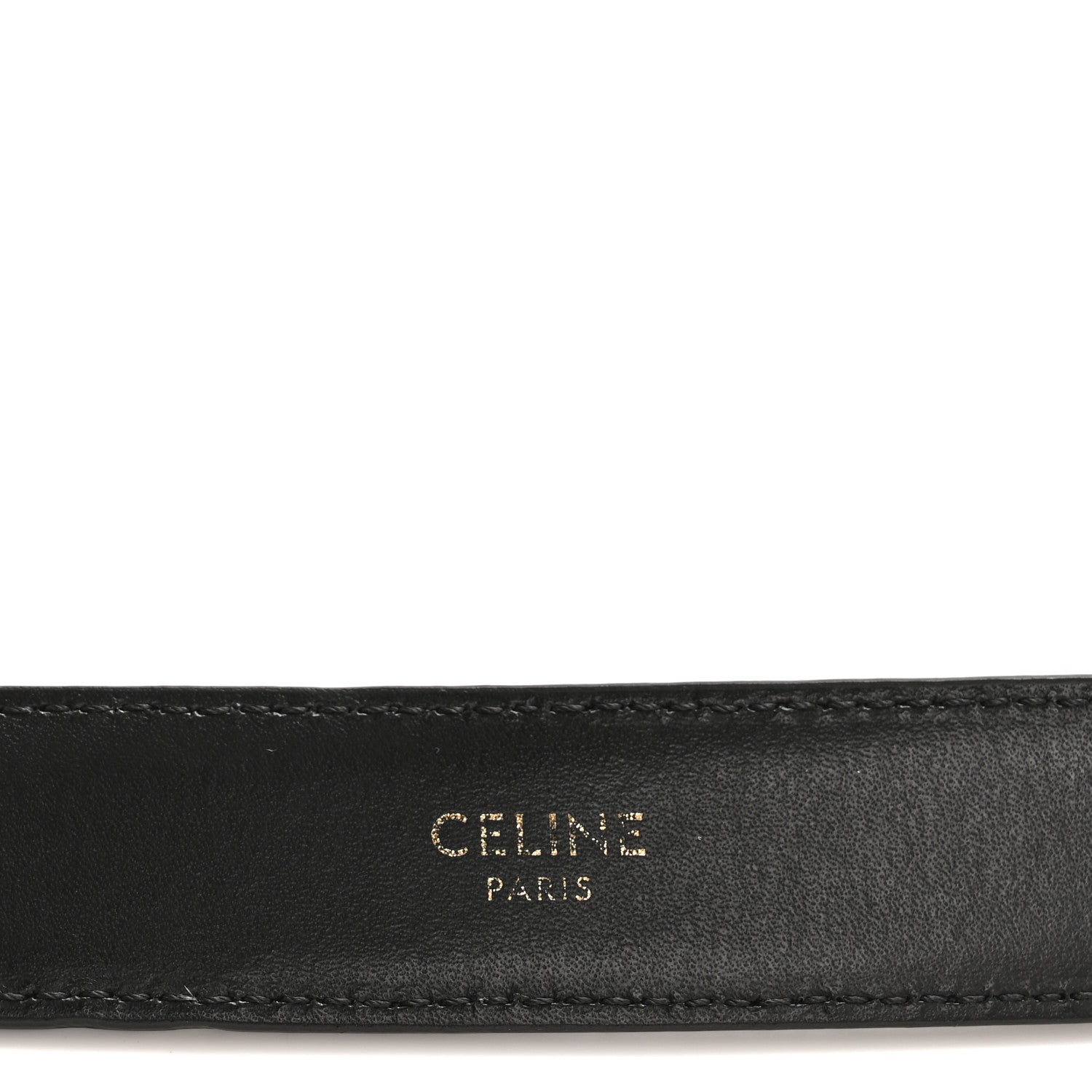 Celine Box Calfskin Medium 25mm Triomphe 75 30 Belt Black 1768047