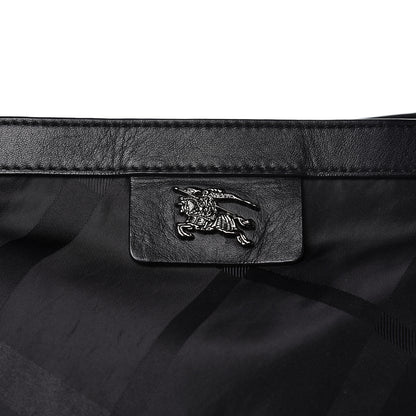 Burberry Nylon Check Buckleigh Packable Tote Black 8 of 14