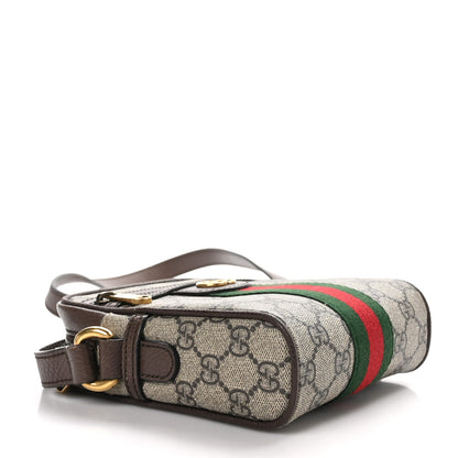 Gucci GG Supreme Monogram Web Mini Ophidia Messenger Brown 4 of 10