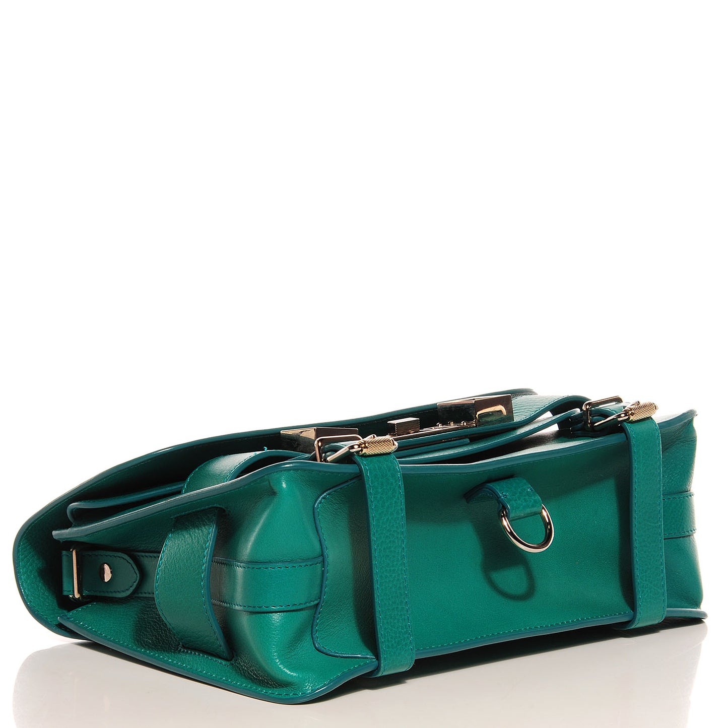Calfskin PS11 Classic Shoulder Bag Emerald
