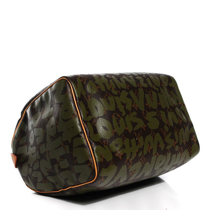 Louis Vuitton Monogram Graffiti Speedy 30 Kaki 4 of 7