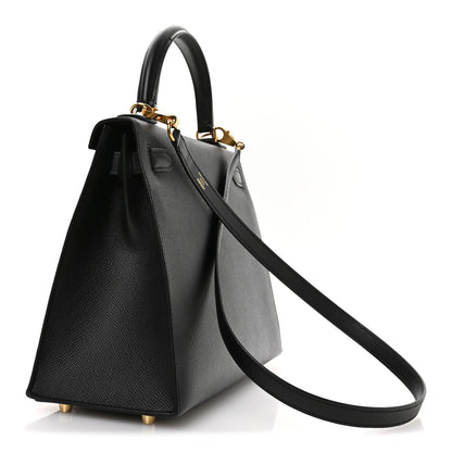 Hermes Epsom Kelly Sellier 28 Black 3 of 11