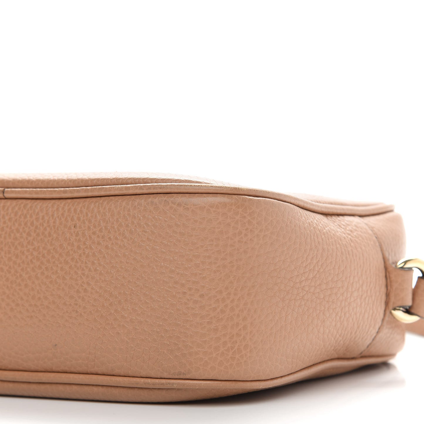 Pebbled Calfskin Small Soho Disco Bag Camelia