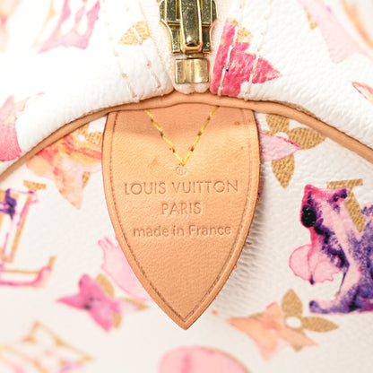 Louis Vuitton Watercolor Aquarelle Speedy 30 White 6 of 9