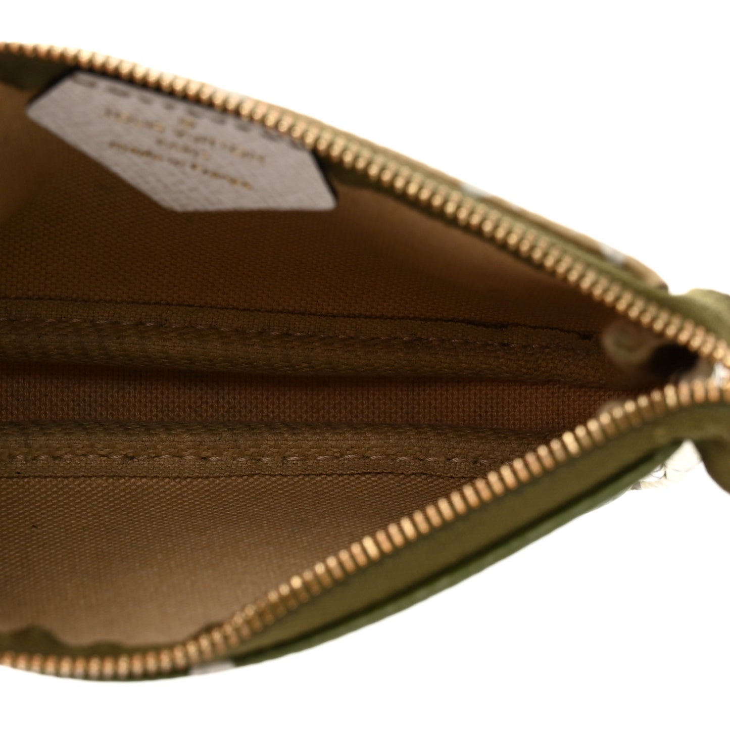Monogram Giant Micro Pochette Accessories Kaki White