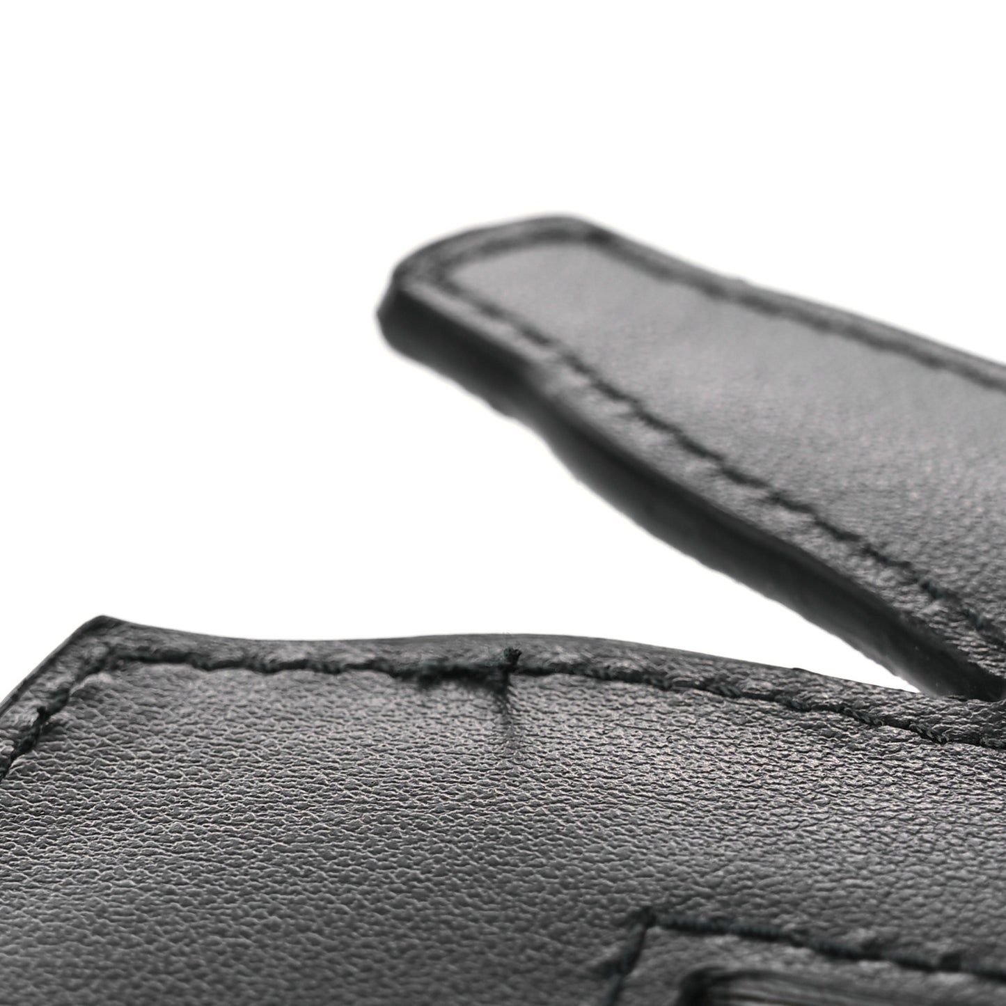 Calfskin Hoodie Trick Bag Charm Grigio